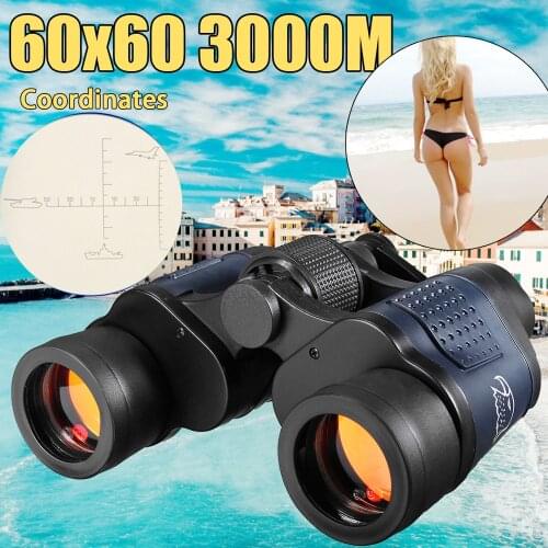 Binoculars Telescope 60x60 High Clarity with Clear Weak Night Vision Powerful Binoculars for Outdoor Hunting Optical Telescope