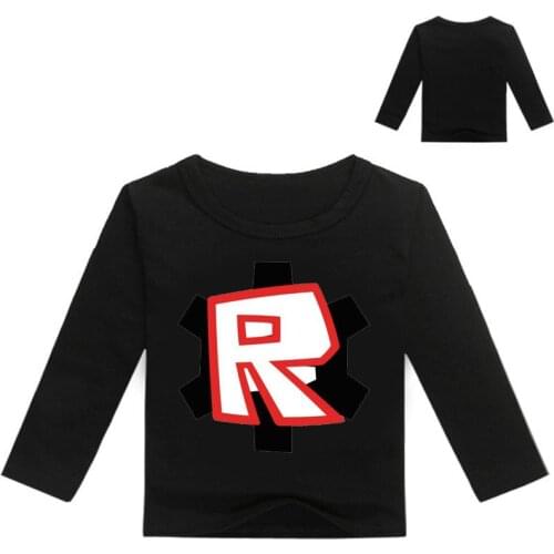 Cartoon Letters Long Sleeve T-shirts children Spring and autumn Comfortable Tops Boys Girls Sweatshirt