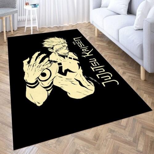Sukuna Jujutsu Kaisen Carpet for Living Room 3D Anime Cartoon Rug Gamer Teen Room Bedside Lounge Rug Kids Children Floor Mats