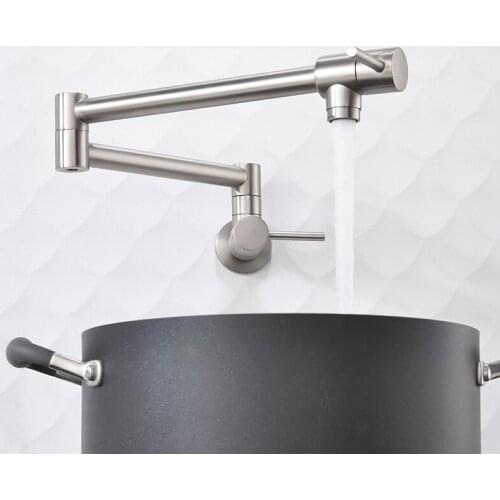 8 Color Brass Wall Mounted Two Handle Bathroom Kitchen Pull Out Faucet Single Hole Cold Folding Wash Basin Sink Tap Water Saving