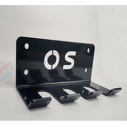 Wall-Mounted Steel Barbell Rod Power Rack Storage Bracket Gym Fitness Barbell Bar Holder For Hanging Three Straight Chrome Poles