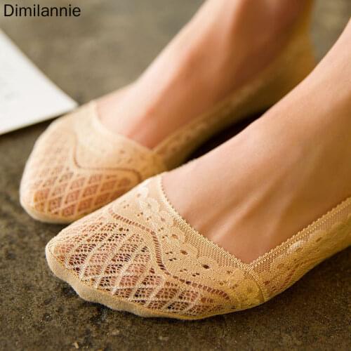 New Arrived Whole Circle Silicone Japanese Lace Slip-proof Invisible Ship Socks Slip-proof Shallow Socks