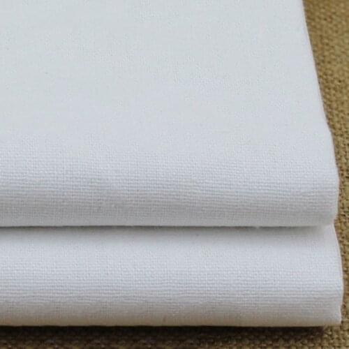 Wholesale solid linen fabric meter natural flax linen fabric for dress tops pure white fabric linen