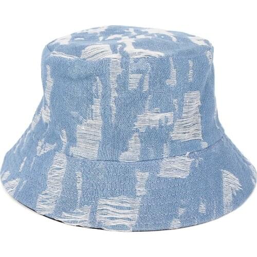 2019 New Men Womens Denim Fishermans hat Bucket Hat Casual Cowboy Fishing Cap Fashionable Autumn Winter Jeans panama Sun Hats