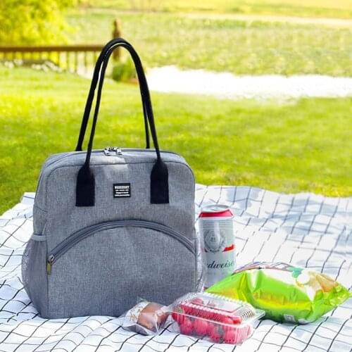 Portable Lunch Bag Thickened Thermal Insulated Lunch Box Handbag Waterproof Picnic Bags Womens And Mans Food Storage Bags Sac