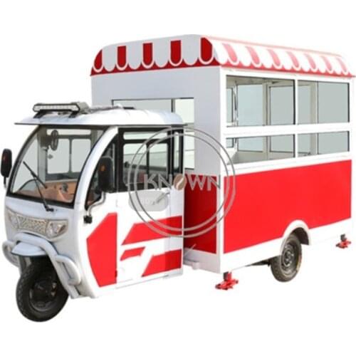 3.5m tuk tuk three wheels electric with front door /Fuel gas tricycle mobile food cart