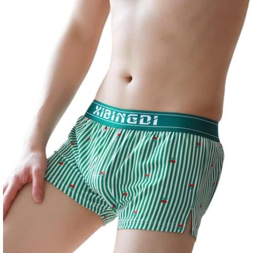 Mens Underpants Breathable Short Boxer Briefs Flexible Underwear Men Underpants Loose Boxer Underwear for Inside Wear Panties