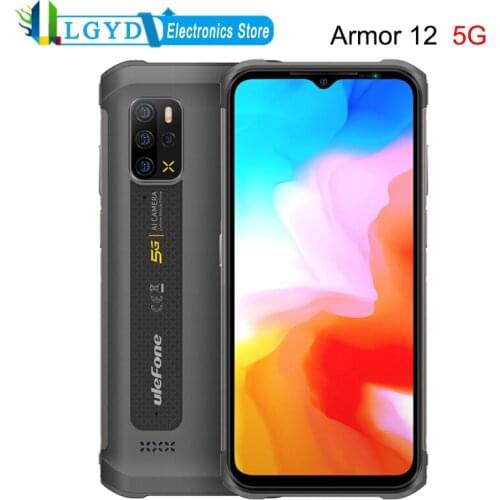 Ulefone Armor 12 5G Rugged Phone Waterproof Dustproof Shockproof 8GB RAM 128GB ROM Android 11 MTK6833 Dimensity 700 Octa Core