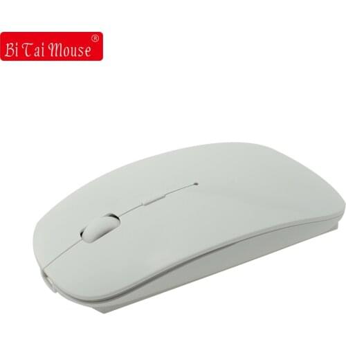 Ultra Thin Wireless Bluetooth 3.0 Optical Mouse Rechargeable 1600DPI Adjustable Portable Gaming Mice for PC Tablet Smartphones