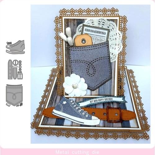 Vintage shoes and wallet Metal Cutting Dies for DIY Scrapbooking Photo Album Decorative Embossing Paper Card Crafts Die Cut 2020