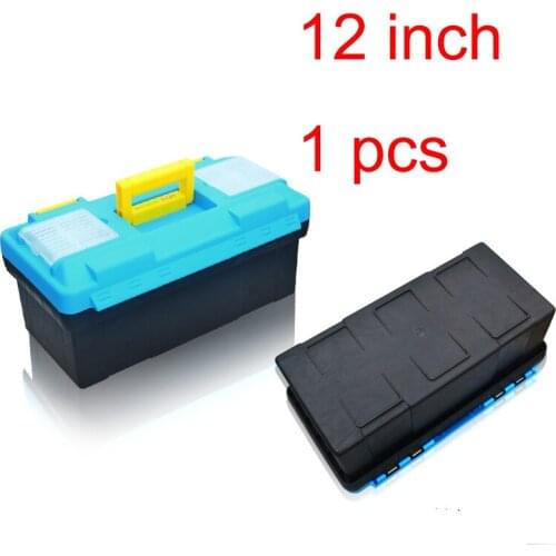 1pcs 12 Inch Plastic Tool Box Multifunctional Household Maintenance Tool Box Reinforced Vehicle Mounted Storage Box