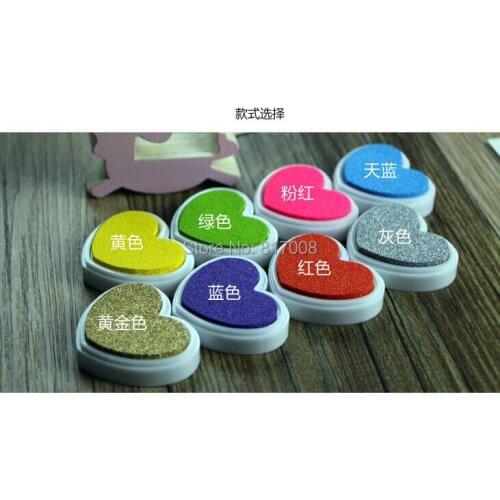 1pcs DIY Oil Based Multi Colour Ink Pad For Rubber Stamps Paper Wood Craft Fabric Drop Shipping