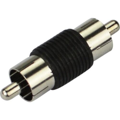 10pcs/lot Video Adapter New Nickel RCA AV Male to Male Connector M/M Joiner Coupler Plug Audio Adapter Connector