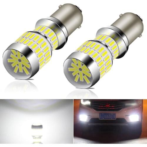 2x 1157 BAY15D P21W 1156 BA15S 3157 LED Bulb For Skoda Superb Octavia 2 FL 2010 2011 2012 2013 LED Daytime Running Light Lamp