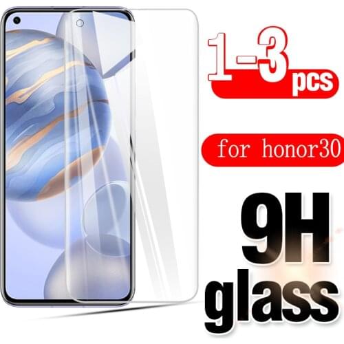 3Pcs/1pcs 9H Tempered Glass Film for Huawei honor 30 Screen Protector for huawei nova 7 Protective Glass Film Scratch resistant