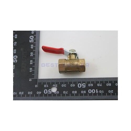 5 pcs 1/4" BSP Female Full Ports Connection Brass Thread Pipe Ball Valve