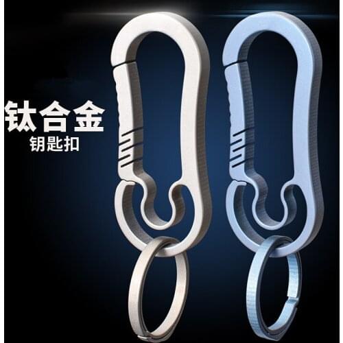 A303 New multi-functional high-strength TC4 titanium alloy keychain with high quality men and women waist hanging EDC