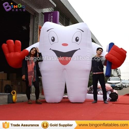 Free Shipping 2.5M high nylon material inflatable tooth teeth model hot sale custom made OEM sample for inflatable toys