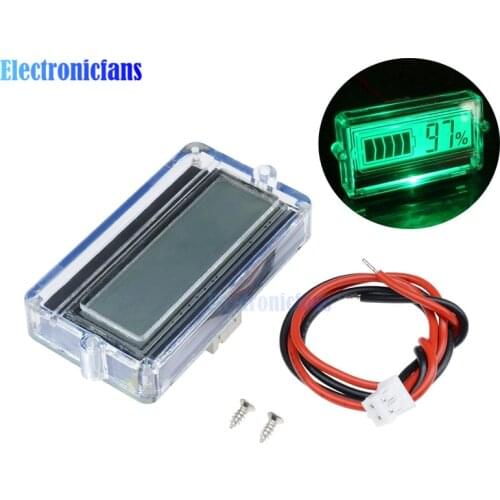 1Pcs Digital LED Capacity Tester Battery Indicator 12V 24V 48V Car Lead-acid Lithium Batteries Tester With Cable