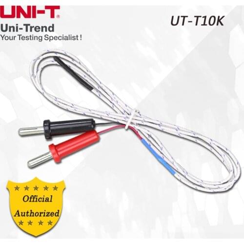 UNI-T UT-T10K Temperature probe; suitable for UT33C+, UT202, UT213B/C, UT216C, UT61B/C, UT70A/70B, UT804, UT71B/C/D/E, UT206A