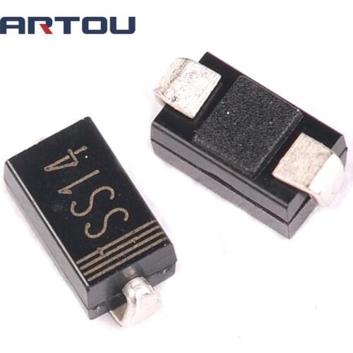 20PCS SMD Schottky diode 1A/40V 1N5819 IN5819 SS14 SMA