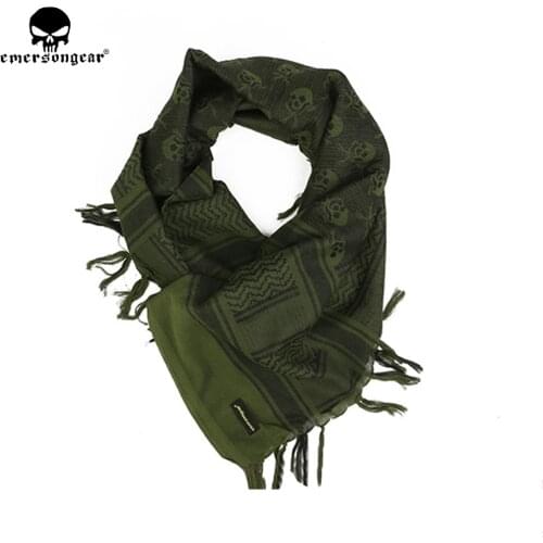 EMERSON Arab kerchief - skeleton Outdoor Hiking Scarves Military Tactical Desert Scarf Army Desert Shemagh With Tassel