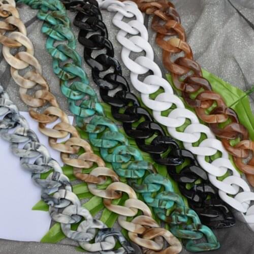 4*3.3cm Creative Big fish bone resin chain 2021 New acrylic bag strap bag shoulder strap bag chain jewelry accessory chain