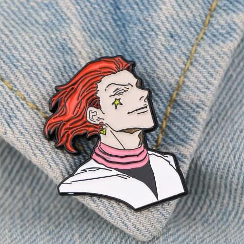 LT616 Japanese Anime HUNTER×HUNTER Hisoka Cool Pretty Enamel Pins and Brooches Fashion Lapel Pin Backpack Bags Badge Gifts