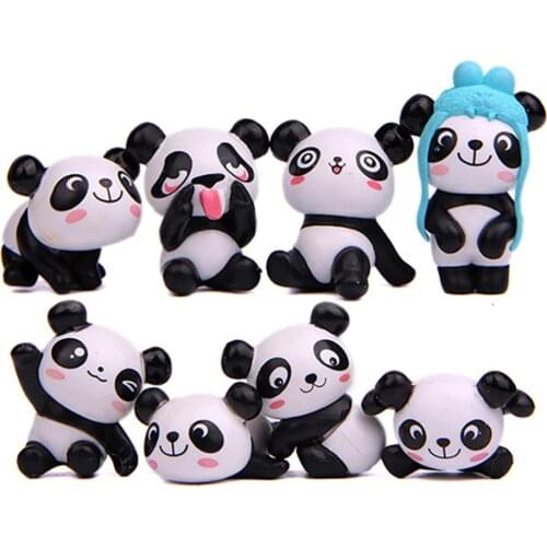 Cute Dog Panda Cat Mouse Plant Person Mini Doll Garden Home Decoration Figurine Miniature Statue Desk Toys Home Decorations
