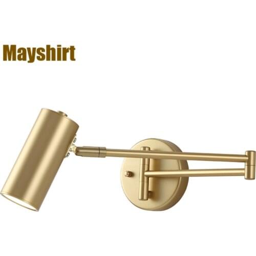 Nordic Long Arm Wall Lamp Adjustable Led Wall Light Industrial Decor Bedroom Bedside Mirror Lights Bathroom Lighting Fixtures