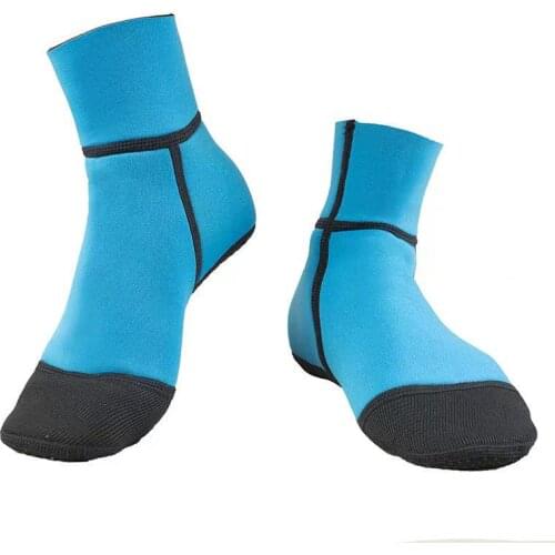 Black Blue Snorkeling socks 3MM neoprene diving socks non-slip Anti-scratch for men and women winter thermal Swimming Socks