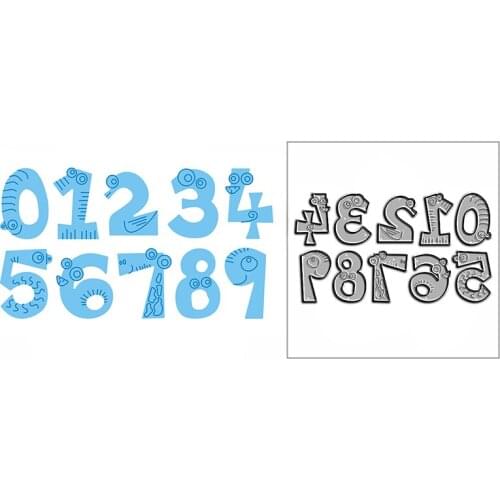 New Lovely Animal Number Craft Embossing Mold 2021 Metal Cutting Dies for DIY Decorative Scrapbooking Album Card Making No Stamp