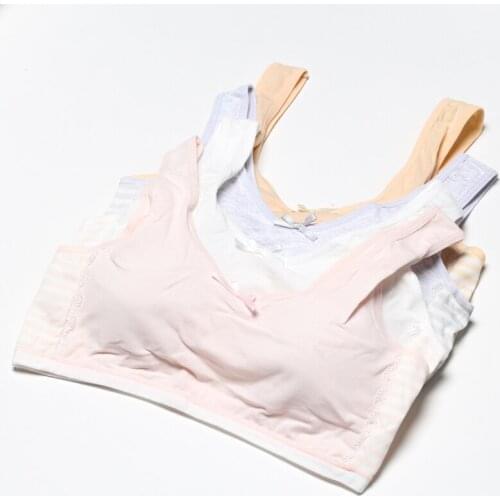 New Lace Girls Training Bra Teenage Sport Puberty Girl Underpants Teen Child Cotton Bra lingerie Breast Bra envio gratis 274