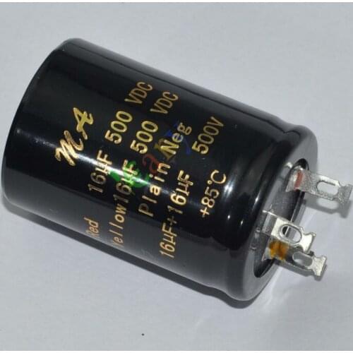 Wholesale and retail 20pc 500V 16uf + 16uf 85C New Can electrolyticCapacitor tube amp audio part free shipping