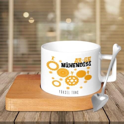Personalized Professional R & D Engineer Wood Altlıklı Ceramic Cup-2