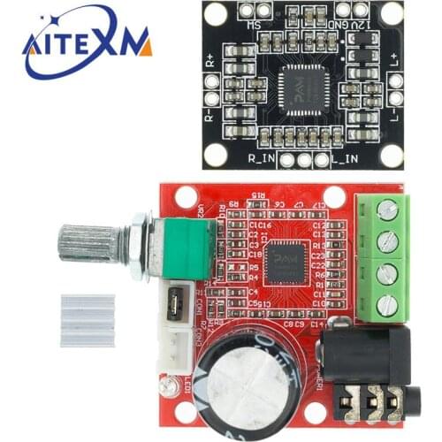 PAM8610 Digital Power Amplifier Board 2 x15W / 2X10W Dual Channel Stereo 12V Mini Hi-Fi Class D Power Amplifier Board