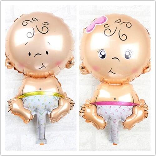 Baby balloon 42*22CM Mini Foil Balloons For Baby Birthday Party Decoration Baby air-filled Ballon Kids Gifts baby shower globos