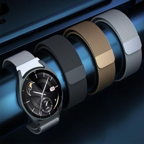 Magnetic strap For Samsung Galaxy watch 3 Active 2 45/41mm 46/42mm Gear S3 Frontier bracelet Correa Huawei GT/2/2e band 20/22mm