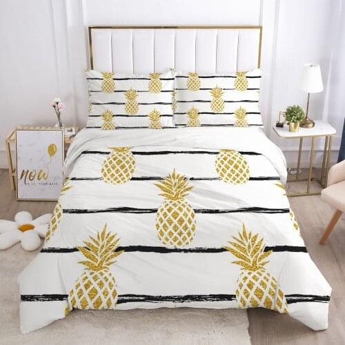 Modern Quilt/Comforter/Blanket Case Pillowcase Bedding Sets Duvet Cover Set with Zipper 3D Custom King Queen Full Size Bed Linen