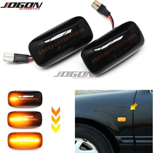 LED Dynamic Turn Signal Light Side Fender Marker Sequential Indicator For Nissan Maxima Almera Pulsar N15 Cefiro A32 1995-2000