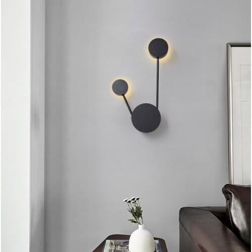 LED Revolving Wall Lamp AC85-265V 12W Lantern Nordic Bedroom Living Room Restaurant Corridor Sconce Light