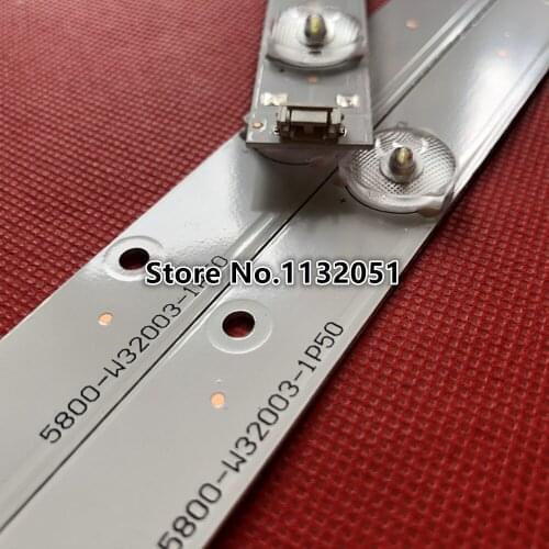 LED Backlight strip for Skyworth 32'' TV SW3228 32E301C 32E306 32E350E 32E380S light bar 5800-W32003-1P50 8 lights 608MM
