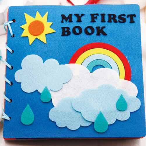 Montessori Dress Boards Quiet Book Baby Early Learning Basic Life Skills Toys Graphic Matching Baby Felt Book Homemade Books Toy