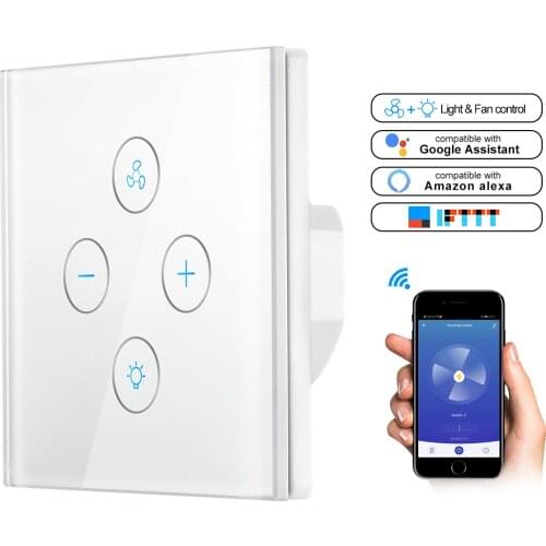 Smart Wifi Switch for Fan Light Compatible for Alexa Google Home Smart Life App Control