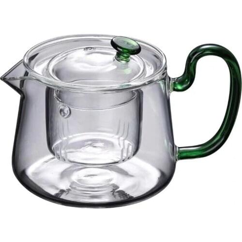 Thickened glass teapot heat-resistant flower teapot pot with stainless steel filter teapot tea set teapots are teapot filter