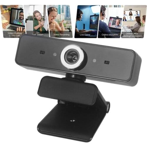 USB HD 480P Webcam Built-in Microphone High-end Video Call Computer Peripheral Web Camera for Microsoft Youtube PC Laptop Black