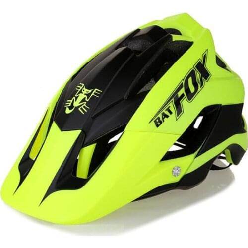 BATFOX/ Bat Bicycle Helmet Mountain Bike Integrated Cycling Helmet Safety Hat BAT FOX DH AM Casco Ciclismo Bicicleta