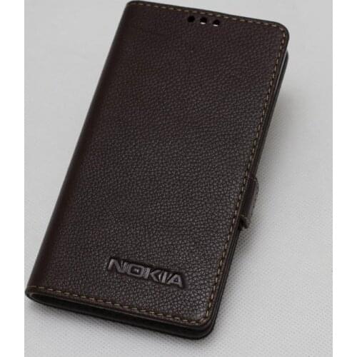 High Quality Genuine Leather Cover For Nokia Lumia 830 Classic case Flip Phone Case