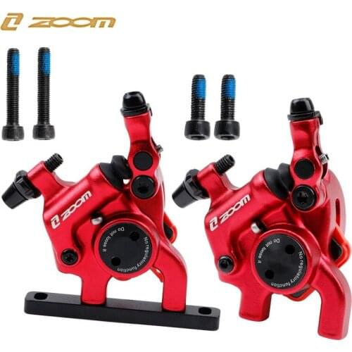 ZOOM Road Bicycle Mechanical Line Pulling Hydraulic Disc Brake Caliper Anodized Clamp Bike Parts