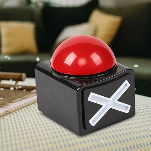 Game Answer Buzzer w/ Sound Light Battery Powered Game Toy Answer Buzzer for Game Show Gifts